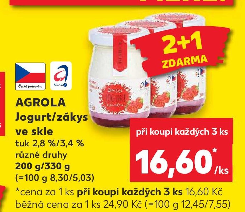 Agrola Jogurt/zákys ve skle