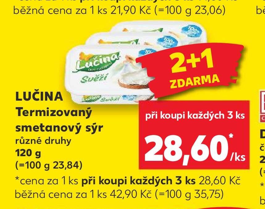 Lučina Termizovaný smetanový sýr