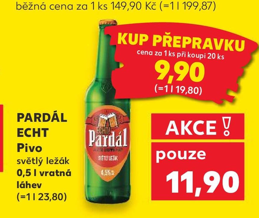 Pardál Echt pivo světlý ležák