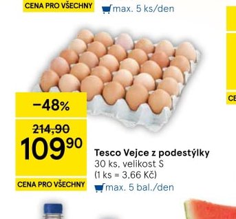 Tesco Vejce z podestýlky