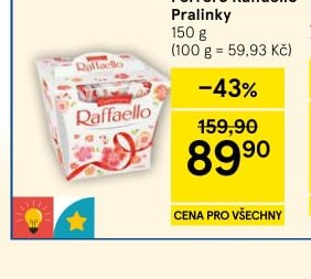 Ferrero Raffaello Pralinky