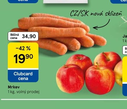 Mrkev 1 kg, volný prodej