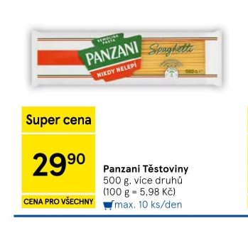Panzani Těstoviny