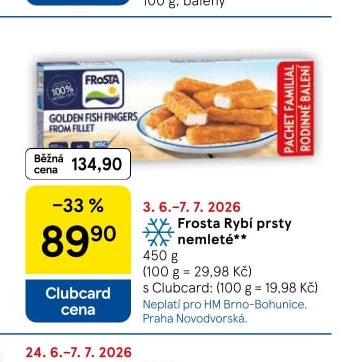 Frosta Rybí prsty nemleté