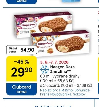 Haagen Dazs Zmrzlina
