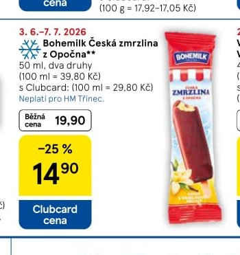 Bohemilk Česká zmrzlina z Opočna