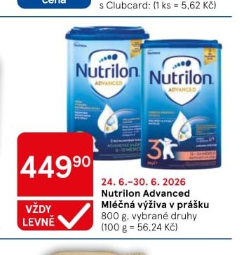 Nutrilon Advanced mléčná výživa v prášku