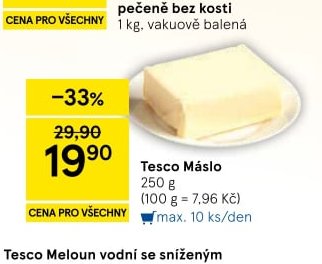 Tesco Máslo 250 g