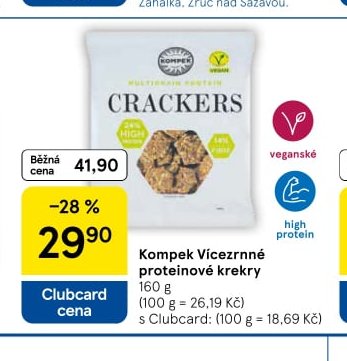 Kompek Vícezrnné proteinové krekry