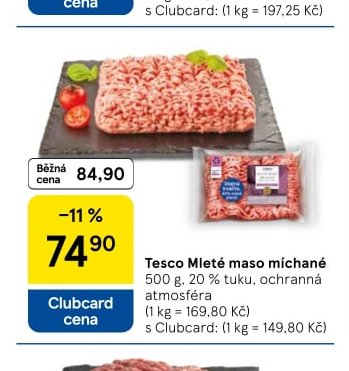 Tesco Mleté maso míchané