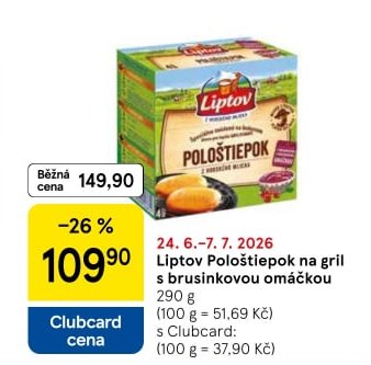 Liptov Pološtiepok na gril s brusinkovou omáčkou