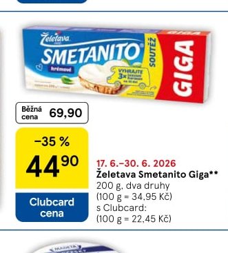 Želetava Smetanito Giga