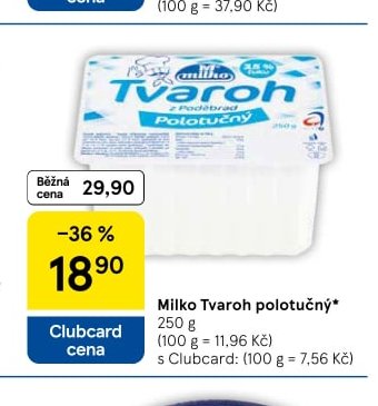 Milko Tvaroh polotučný