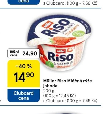 Müller Riso Mléčná rýže jahoda