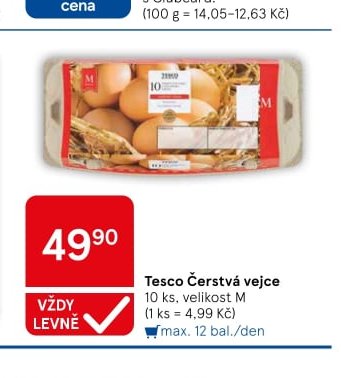 Tesco Čerstvá vejce