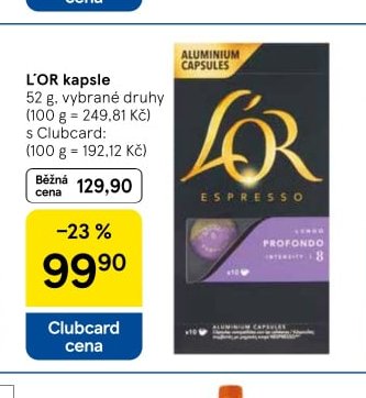 L'OR kapsle