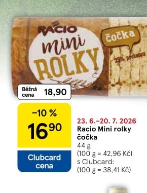 Racio Mini rolky čočka