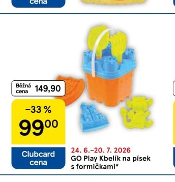 GO Play Kbelík na písek s formičkami