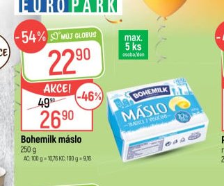 Bohemilk máslo