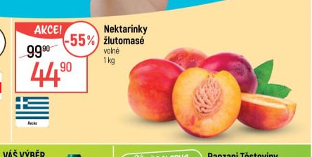 Nektarinky žlutomasé