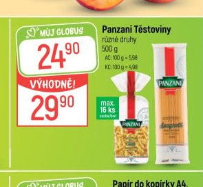 Panzani Těstoviny