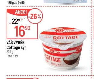 VÁŠ VÝBĚR Cottage sýr