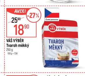 VÁŠ VÝBĚR Tvaroh měkký