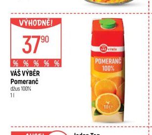 Váš Výběr Pomeranč džus 100%