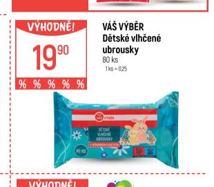 Váš Výběr Dětské vlhčené ubrousky