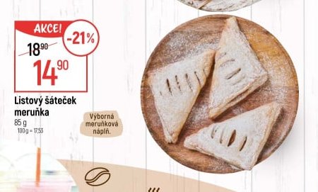 Listový šáteček meruňka