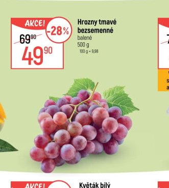 Hrozny tmavé bezsemenné