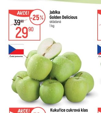 Jablka Golden Delicious