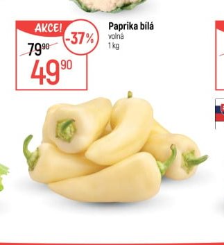 Paprika bílá