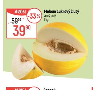Meloun cukrový žlutý