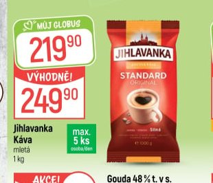 Jihlavanka Káva mletá 1 kg