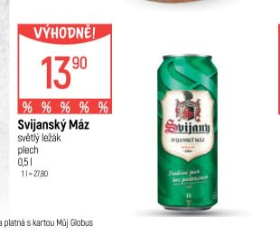 Svijanský Máz světlý ležák plech 0,5 l