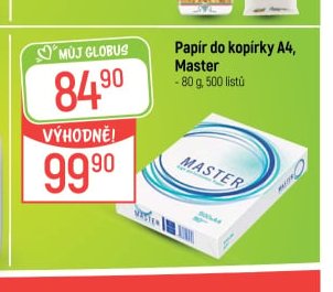 Papír do kopírky A4, Master