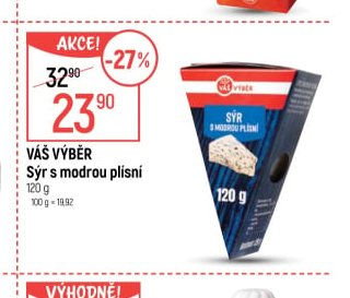 Váš výběr Sýr s modrou plísní