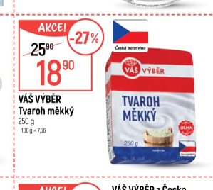Váš výběr Tvaroh měkký