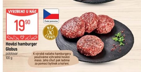 Hovězí hamburger Globus