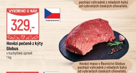 Hovězí pečeně z kýty Globus
