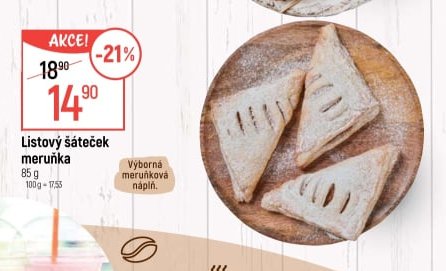 Listový šáteček meruňka