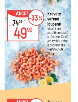 Krevety vařené loupané