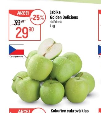 Jablka Golden Delicious