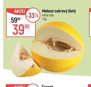 Meloun cukrový žlutý