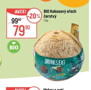 BIO Kokosový ořech čerstvý