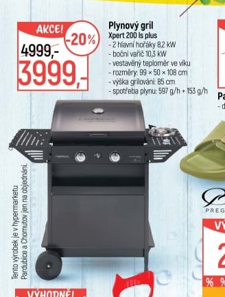 Plynový gril Xpert 200 ls plus