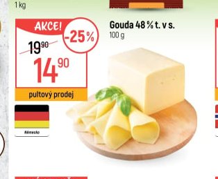 Gouda 48 % t. v s.