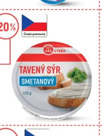 Váš výběr Tavený sýr smetanový