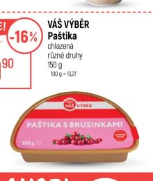 Váš výběr Paštika chlazená